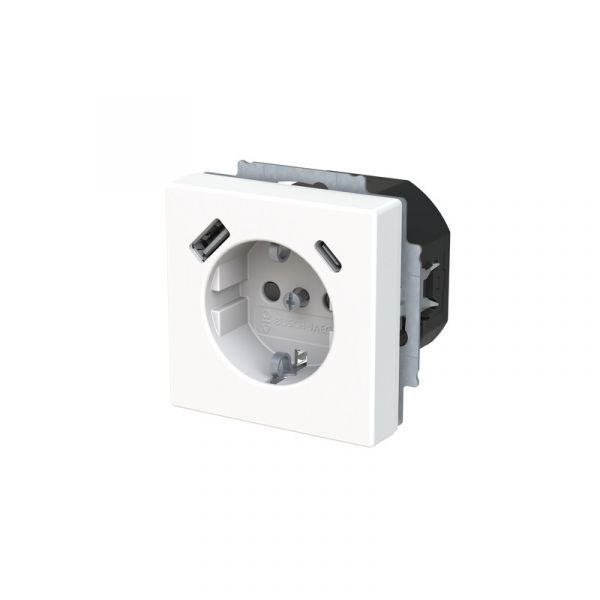 PISTORASIA + USB IMPRESSIVO 1S/16A/IP21 UKJ 0X USB A+C VAL