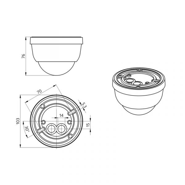 LUXOMAT LÄSNÄOLOTUNNISTIN PD4-S-GH-AP