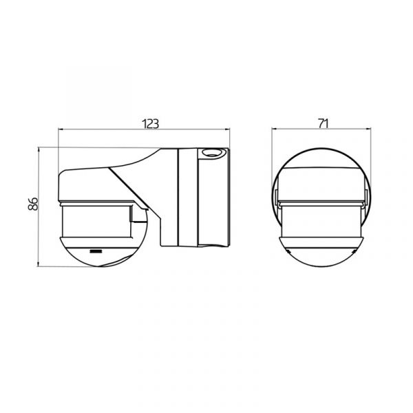 LIIKETUNNISTIN LUXOMAT RC-PLUS NEXT N 230 IP54 VA