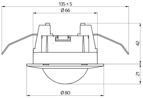LIIKETUNNISTIN BL2-FP 360 8/2,5M IP23 UKA VAL