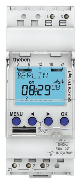 KELLOKYTKIN DIGITAALINE THEBEN SELEKTA 170 TOP3 ASTRO 1V/16A