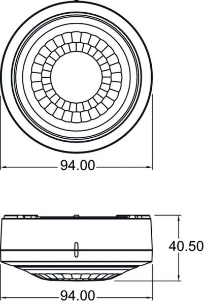 LÄSNÄOLOTUNNISTIN LUXA 103 S360-100-12 AP WH