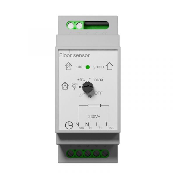TERMOSTAATTI NEWLEC ECOTERM-16 DIN 16A IP20