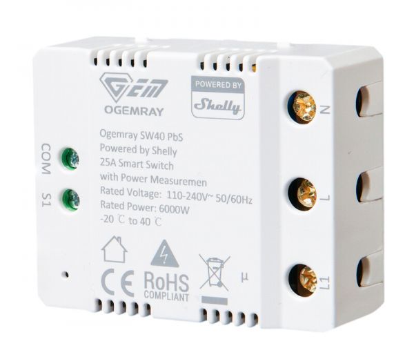 RELEYKSIKKÖ SHELLY OGEMRAY SMART RELAY 25A