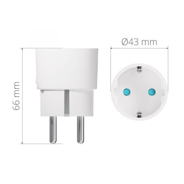 RELEYKSIKKÖ SMART PLUG ON/OFF,MUSTA,16A,BT