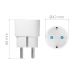 RELEYKSIKKÖ SMART PLUG ON/OFF,MUSTA,16A,BT