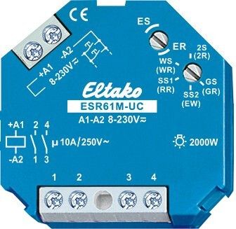 OHJELMOIT RELE ELTAKO SARJA 61 SYSÄYS/VÄLIRELE 2S 10A 8-230V