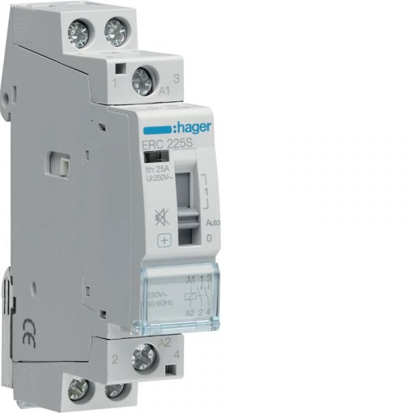 VÄLIRELE HAGER ERC225S 2s 25A k.230VAC hur