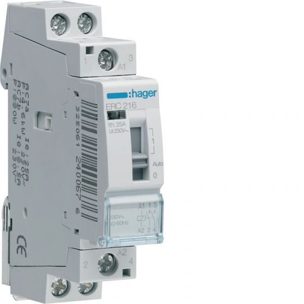 VÄLIRELE HAGER ERC216 2s 16A k.230VAC