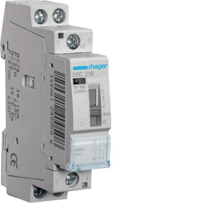 VÄLIRELE HAGER ERC218 1s+1a 16A k.230VAC