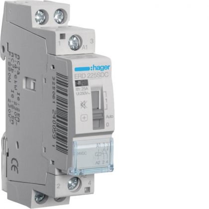 VÄLIRELE HAGER ERD225SDC 2s 25A 24VDC hur