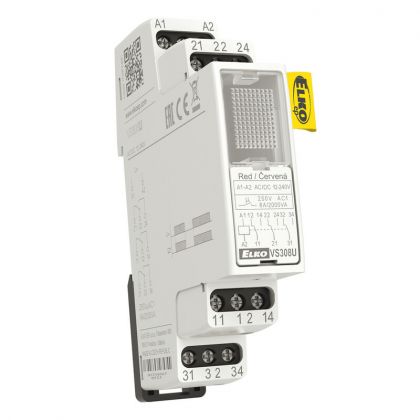 VÄLIRELE ELKO EP 3VK 8A 12-240VUC PUN LED