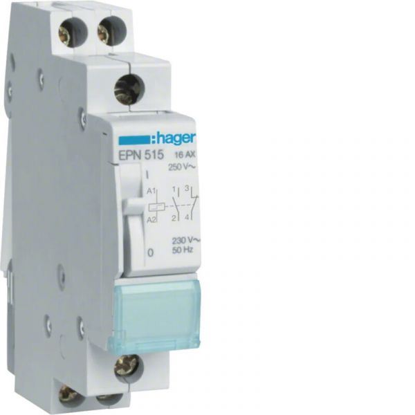 SYSÄYSRELE HAGER EPN515 1A+1S 230V/110VDC