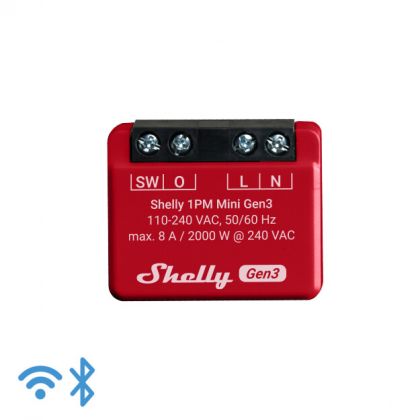 OHJELMOITAVA RELE SHELLY SHELLY 1PM MINI GEN3