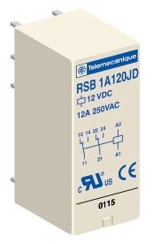 PISTOKANTARELE ZELIO 24VDC 1C/O 12A