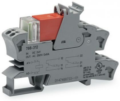 RELEYKSIKKÖ WAGO 788-312 RELEMODULI 24V DC1 CO