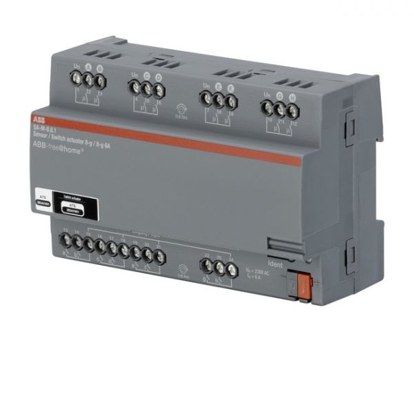 TULO/LÄHTÖYKSIKKÖ ABB FREEHOME 8PV 8X6A 230V T DIN