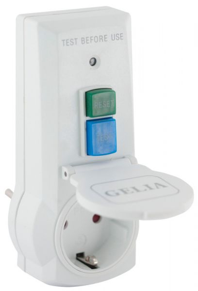 VIKAVIRTAPISTORASIA SIIRRETTÄV 16A 30mA 230V IP44 PLUG IN
