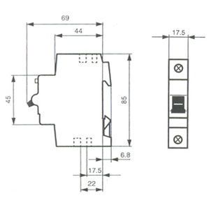 JOHDONSUOJAKATKAISIJA S200 S201-C32 1-NAP 6kA
