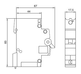JOHDONSUOJAKATKAISIJA HAGER MCS110 1x10A C-KÄYRÄ JL