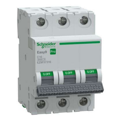 JOHDONSUOJAKATKAISIJA EASY9 MCB 3C16 6KA