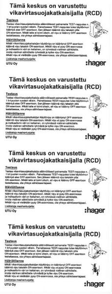 KÄYTTÖOHJETARRA UTU VVST VVSK/VV-JSK 4kpl FI