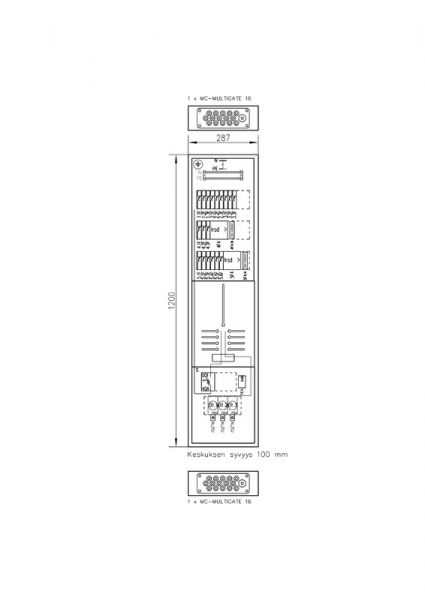 MITTAUSKESKUS UPPO/PINTA BOXER SIRO 3418P25 25A IP30 FE