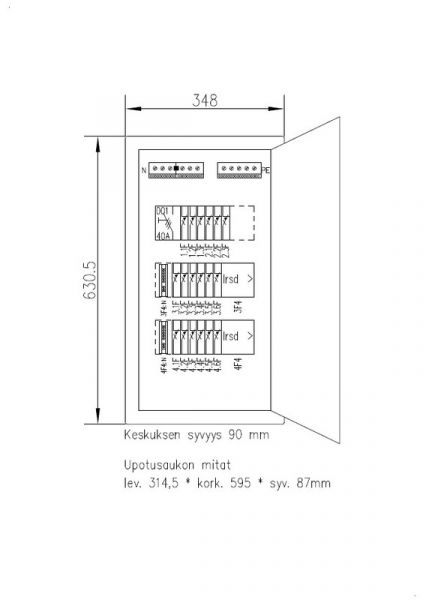 RYHMÄKESKUS UPPO SETTER SETTER3418 V 35A IP30 PS
