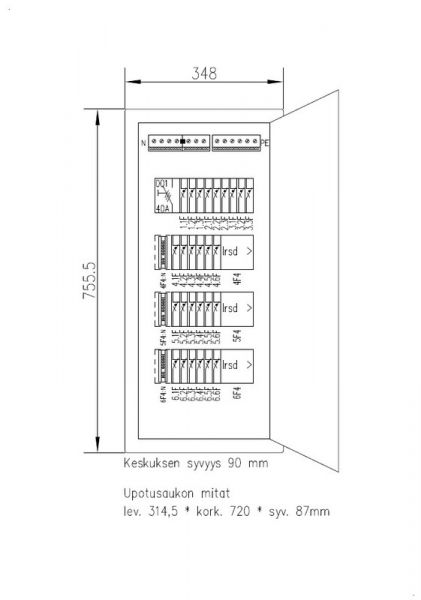 RYHMÄKESKUS UPPO SETTER SETTER3427 V 35A IP30 PS