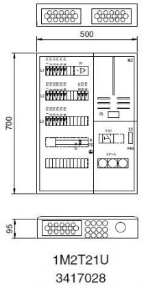 MITTAUSKES.PINTA/UPPO FE NÄPSÄ 1M2T21U 1T 25A IP34