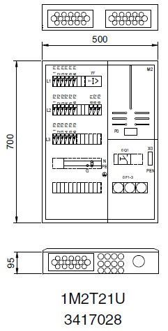 MITTAUSKES.PINTA/UPPO FE NÄPSÄ 1M2T21U 1T 25A IP34