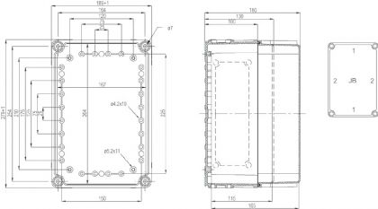 ASENNUSKOTELON KANSI PC FIBOX EKJ 30-T 280x190x30
