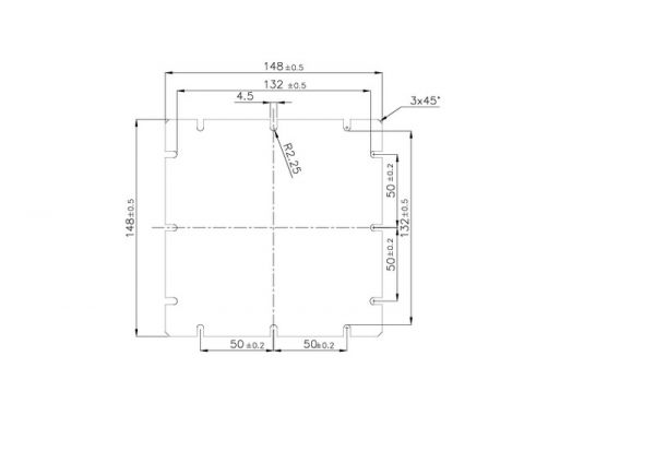 ASENNUSLEVY FIBOX MIV 175 148X148