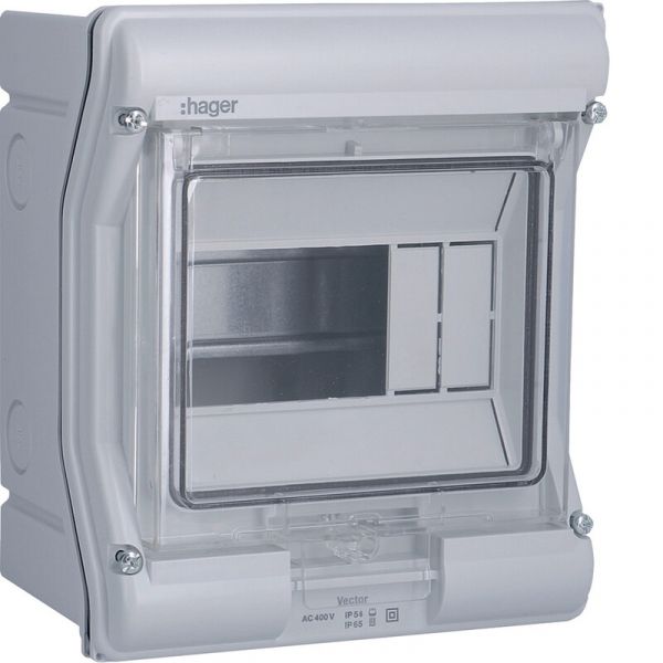 MODUULIKOTELO PINTA PS VECTOR VE106N 1x4/6MOD PS/PC IP54