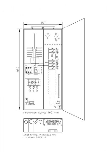 MITTAUSKESKUS FE BEAGLE BEAGLE3406P25+PR-Y 25A IP34