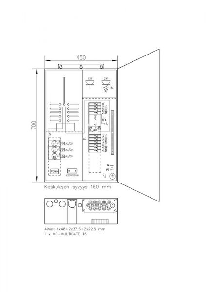 MITTAUSKESKUS FE BEAGLE 3406P25+PR 25A IP34 FE