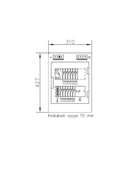 RYHMÄKESKUS PS BASSET BASSET3412 V 35A IP44 PS