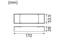 LED-LIITÄNTÄLAITE DALI/PUSH LED-OHJ FDIM/DALI/PUSH 24V 30W