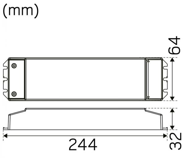 ELEKTRONINEN LIITÄNTÄLAITE IP20 24V 75W DIM/PUSH/DA2