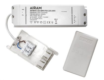 LED-LIITÄNTÄLAITE AIRAM TASAJÄNNITELÄHDE 12V 60W IP20