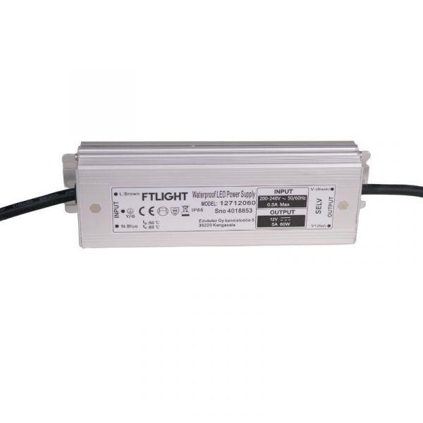 ELEKTRONINEN LIITÄNTÄL FTLIGHT 60W. 12V DC. IP65