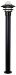 PIHAPIIRIVAL KÄPYLÄ BOLLARD IP44 E27 GLC BK H1100