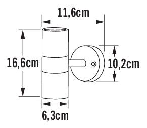 SEINÄVALAISIN ULKO KONSTSMIDE 7571-000 MODENA RST 2XGU10