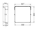 NUMEROVALAISIN NOPPA FLAT IP65 IK10 12W/840 PCO WH