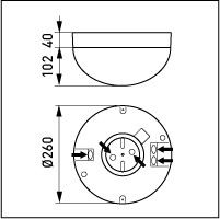YLEISVALAISIN ENSTO AVR4 IP44 A60 60W PC O