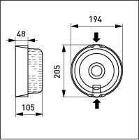 SAUNAVALAISIN ENSTO PINTA AVH11 1X40/60W A60/E27 IP34.