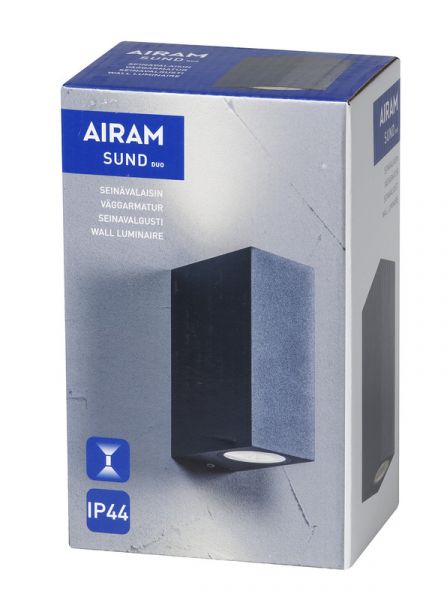 YLEISVALAISIN PINTA SUNDDOUBLE IP44 2XGU10 GLC ANT