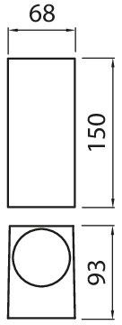YLEISVALAISIN PINTA SUNDDOUBLE IP44 2XGU10 GLC ANT