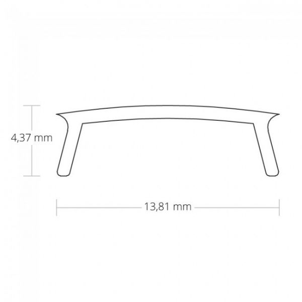 LISÄTARVIKE GALAXY PROFILE KANSI C32 MUSTA 200CM