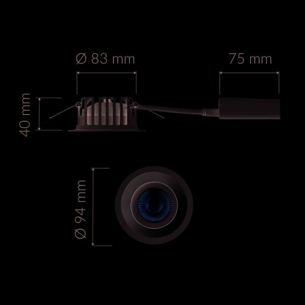 ALASVALO PLEJD TILT IP44 515LM 8W TW DIM VA